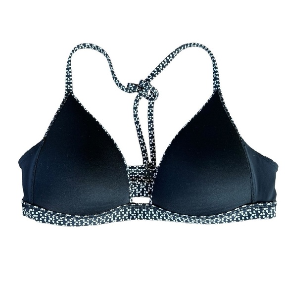 Lululemon Deep Sea Triangle Bikini Swim Top W2AT6S Monochromatic Black GUC - Picture 7 of 10